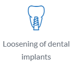 Loosening of dental implants