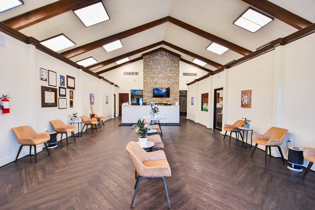 Reception and waiting area at Glen Burnie Dental Group